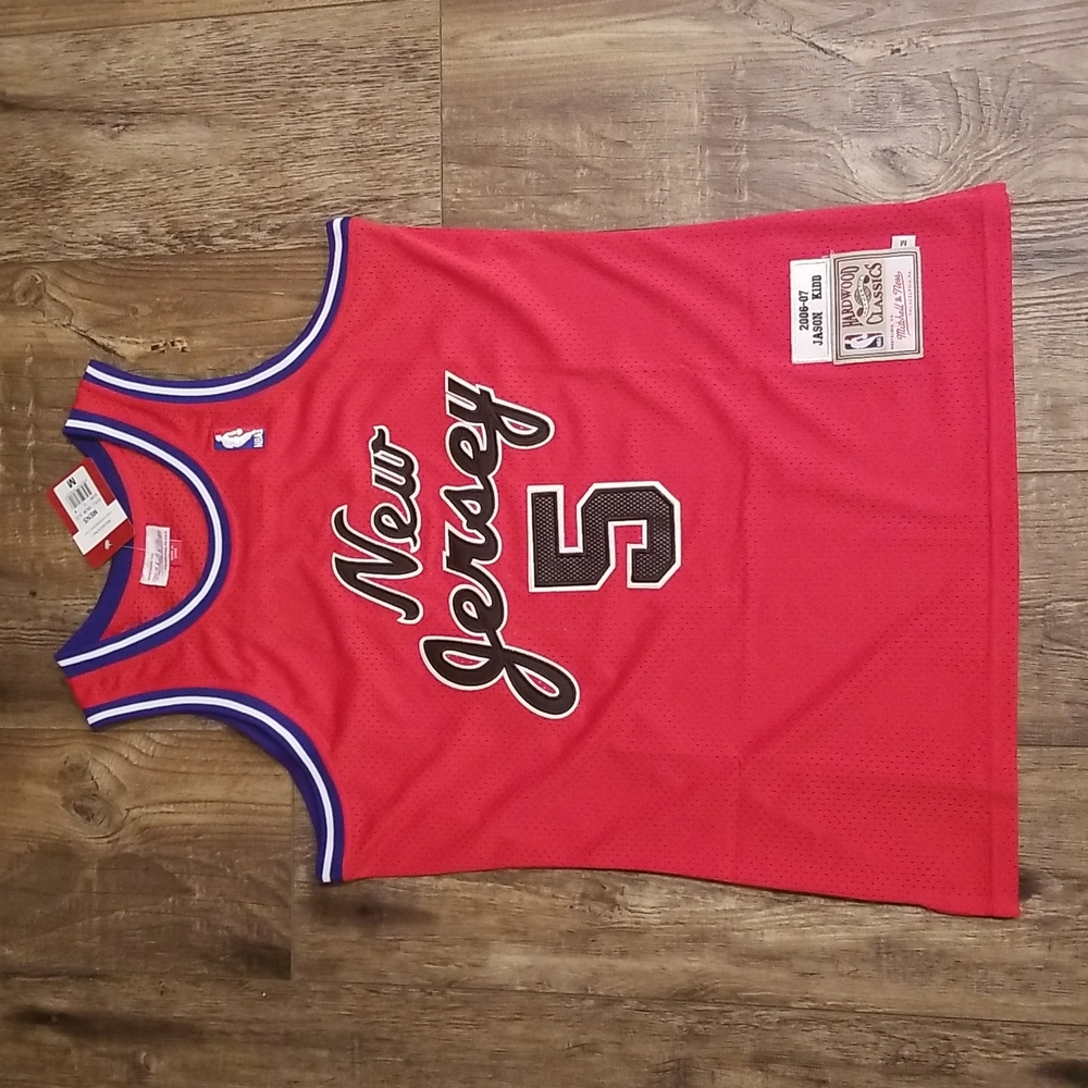 Jason Kidd Nets Throwback Mens Stitched New